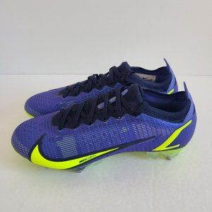 NEW Nike Vapor 14 Elite SG Pro AC Soccer Cleats CV0988-575 Size 4 Sapphire Volt
